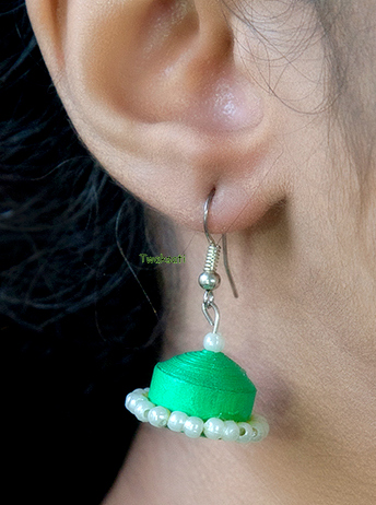 Green Pearly Earring